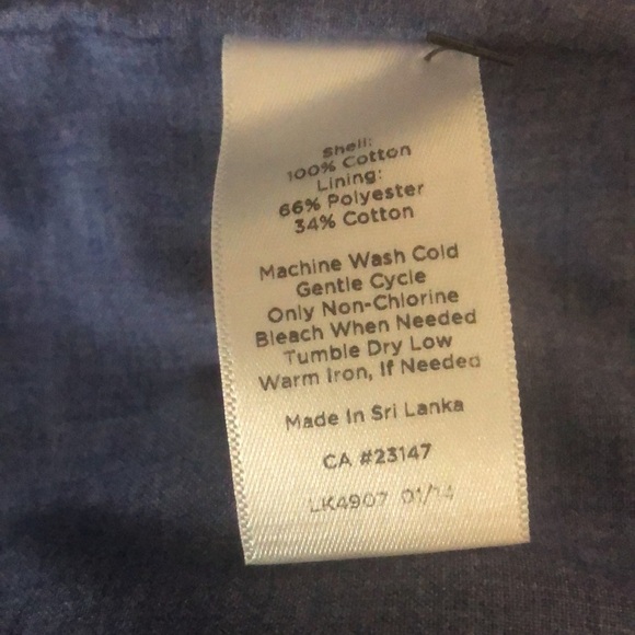 Talbots jacket blue squares and lines lining too - Picture 6 of 9